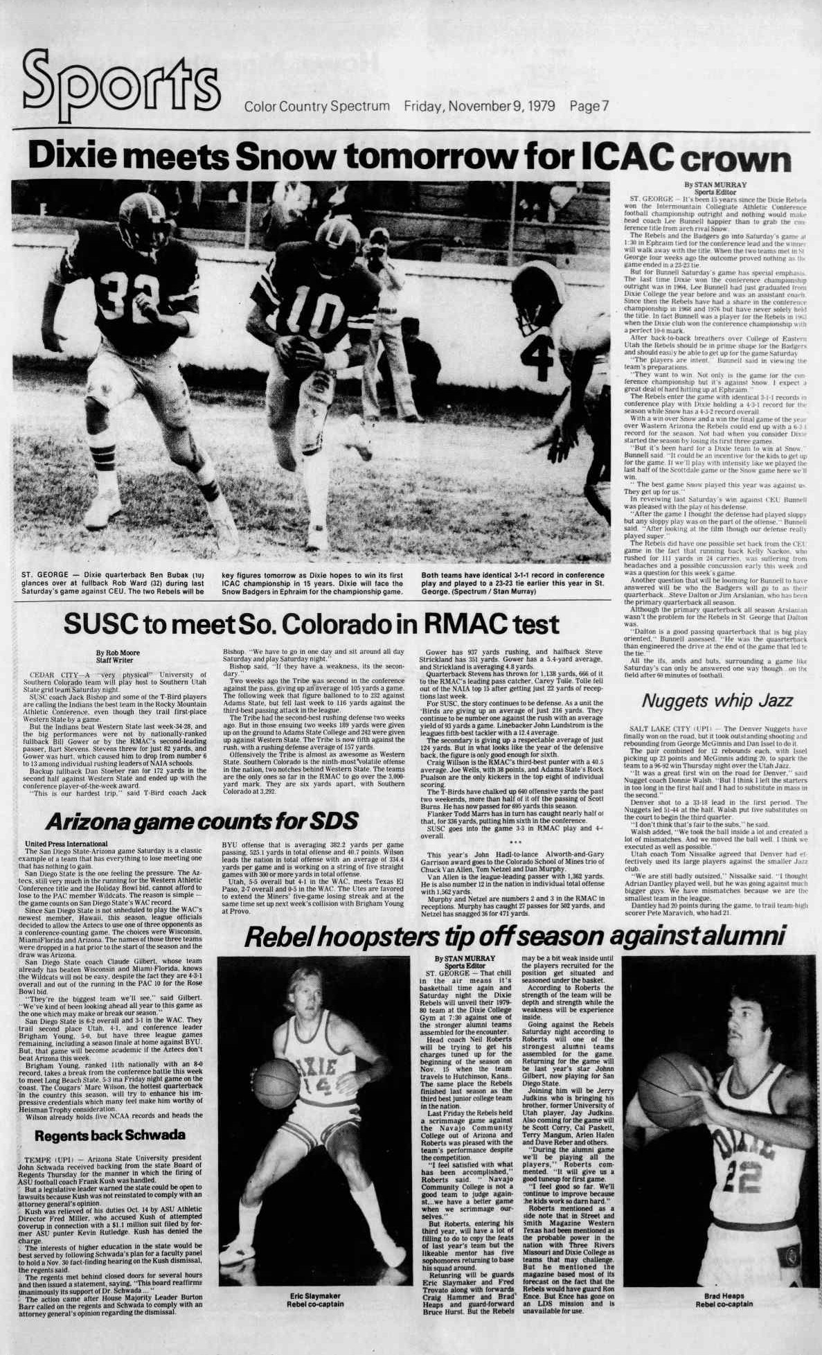 The Daily Spectrum 1979-11-09 Alumni Game
