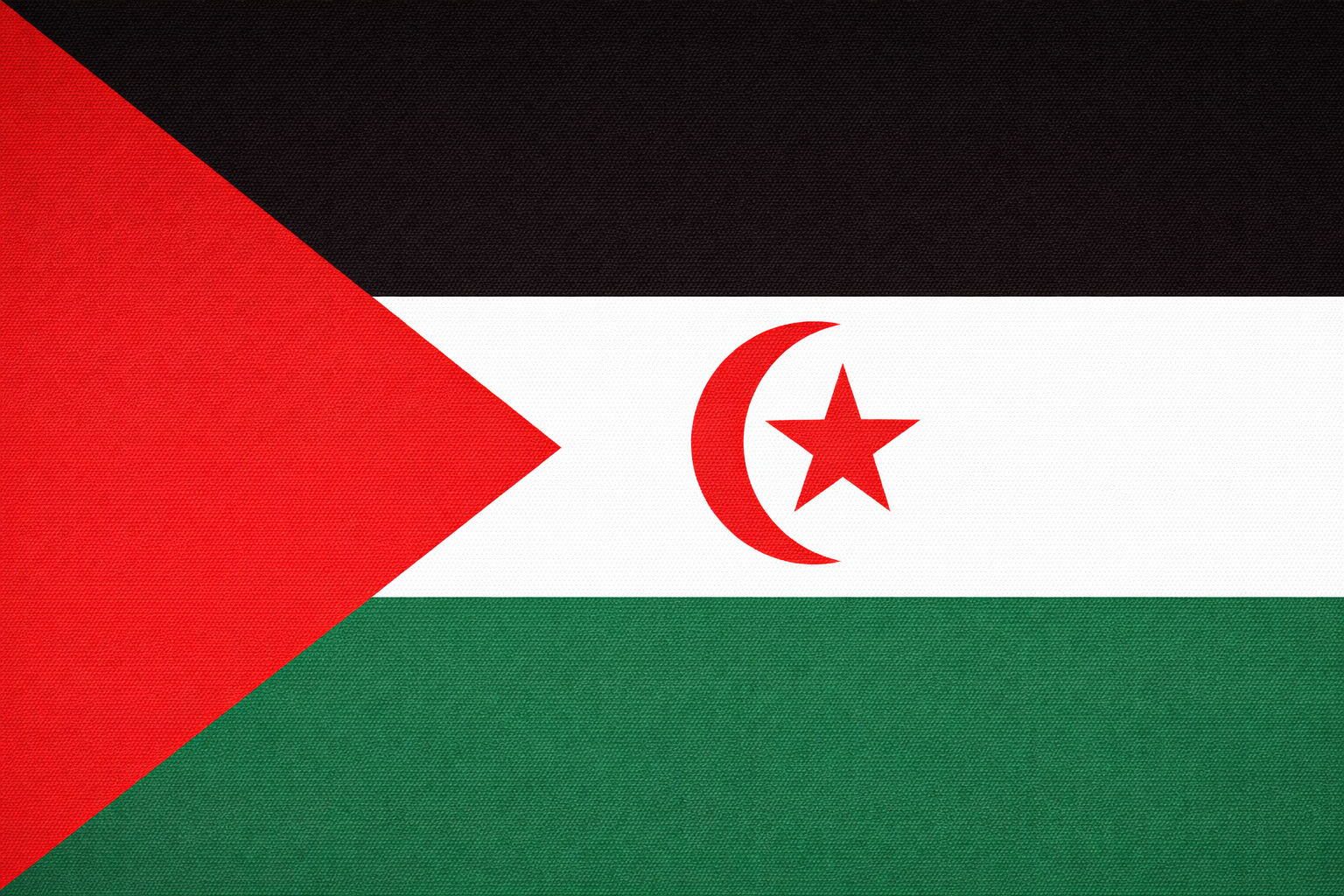 Flag commonly associated with Western Sahara