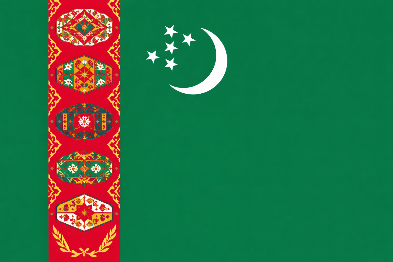 Flag of Turkmenistan
