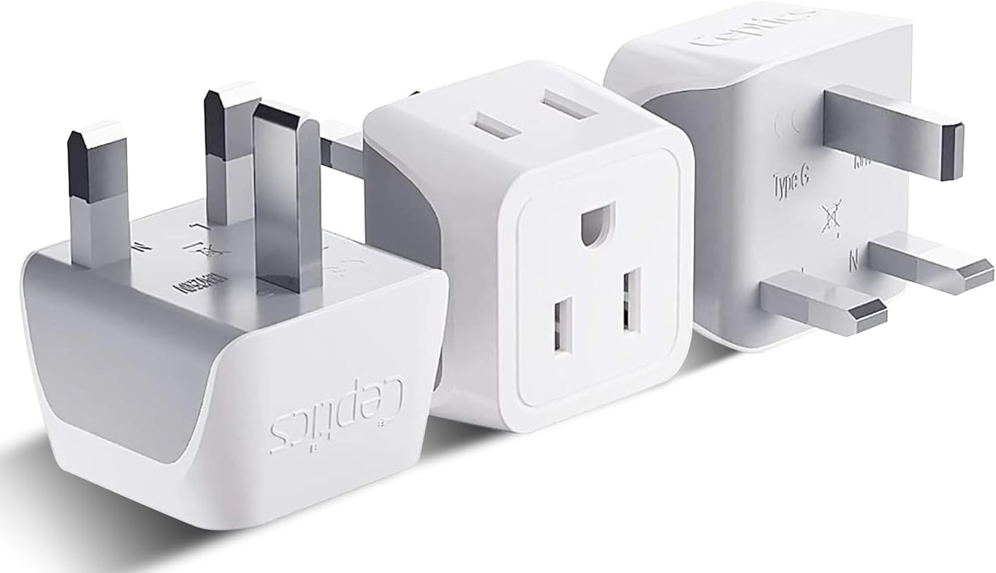 Type G grounded travel adapter